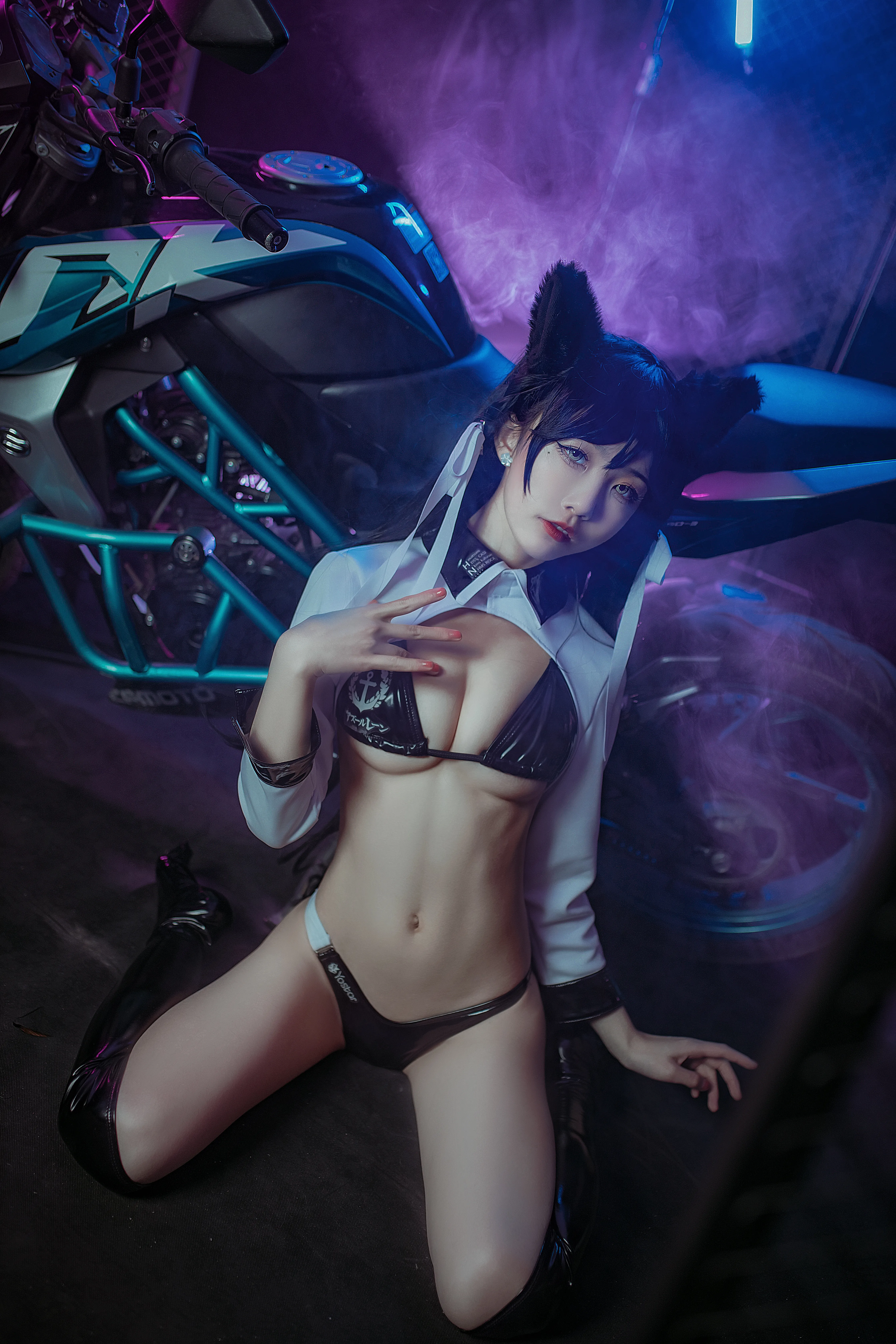 Cosplay Shui Miao aqua NO 003 Atago Dog Locomotive 17P 167MB