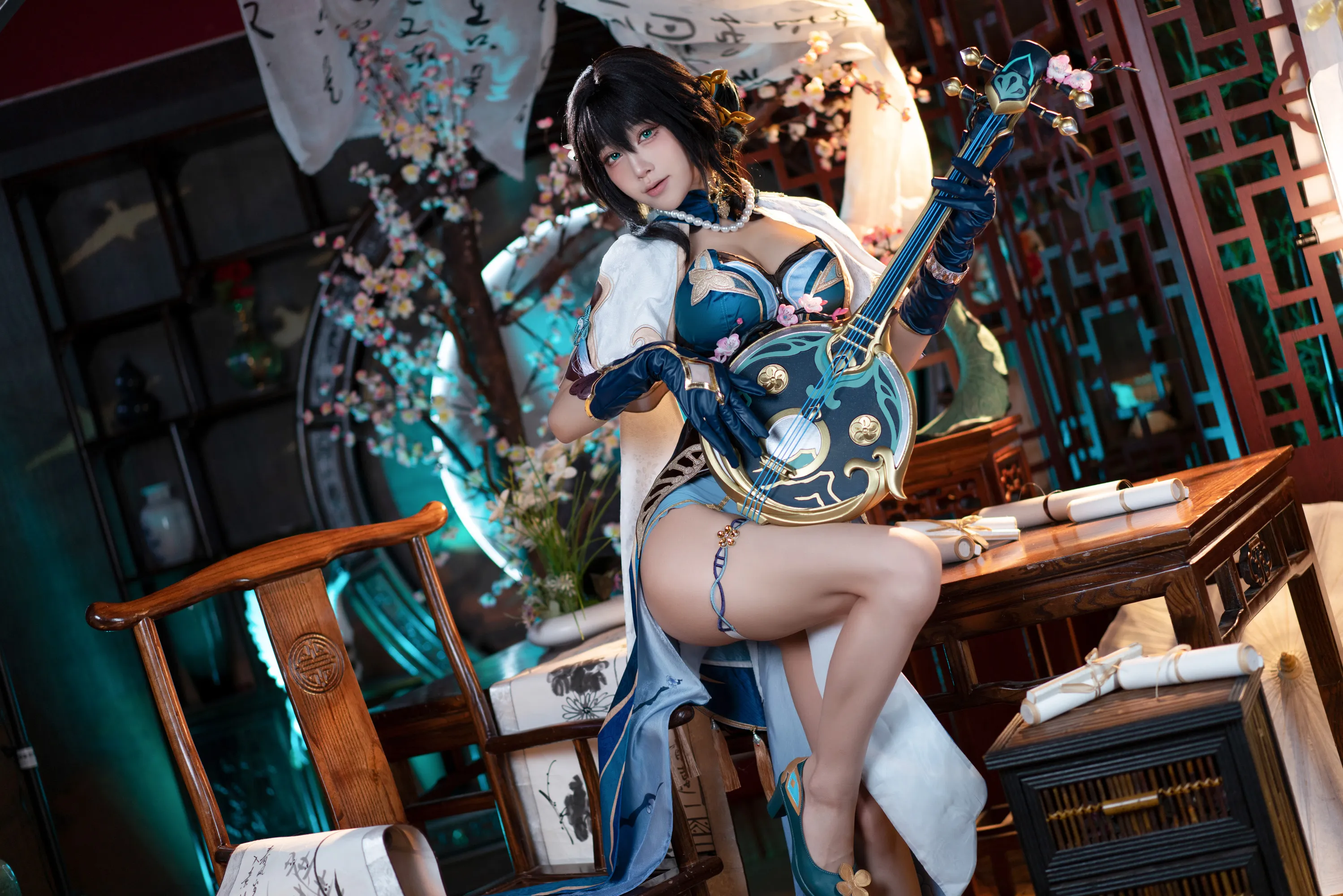 Cosplay Shui Miao Aqua NO 199 Fantia December 2024 Subscribe Collapse Star Dome Railway Ruan Mei ...