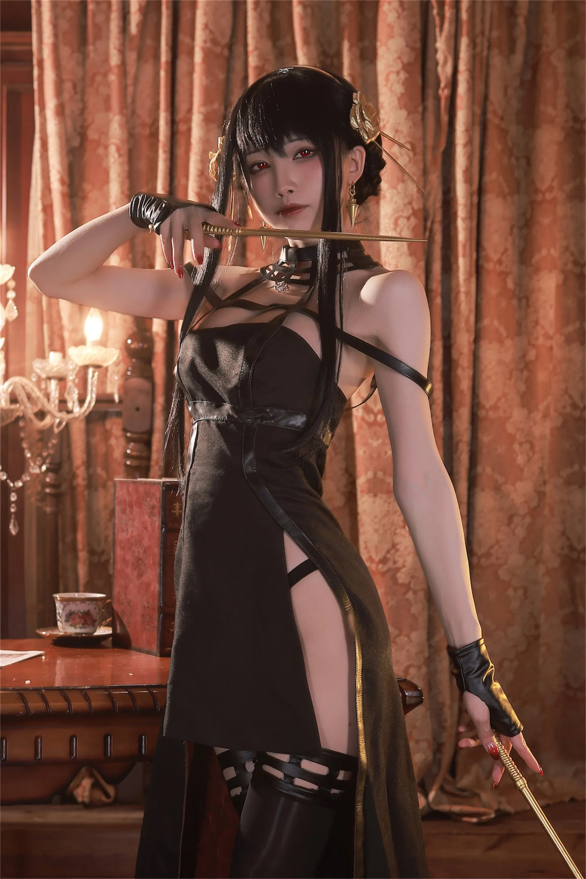 Cosplay Shui Miao aqua NO 120 Yoer Black Dress 64P 79MB