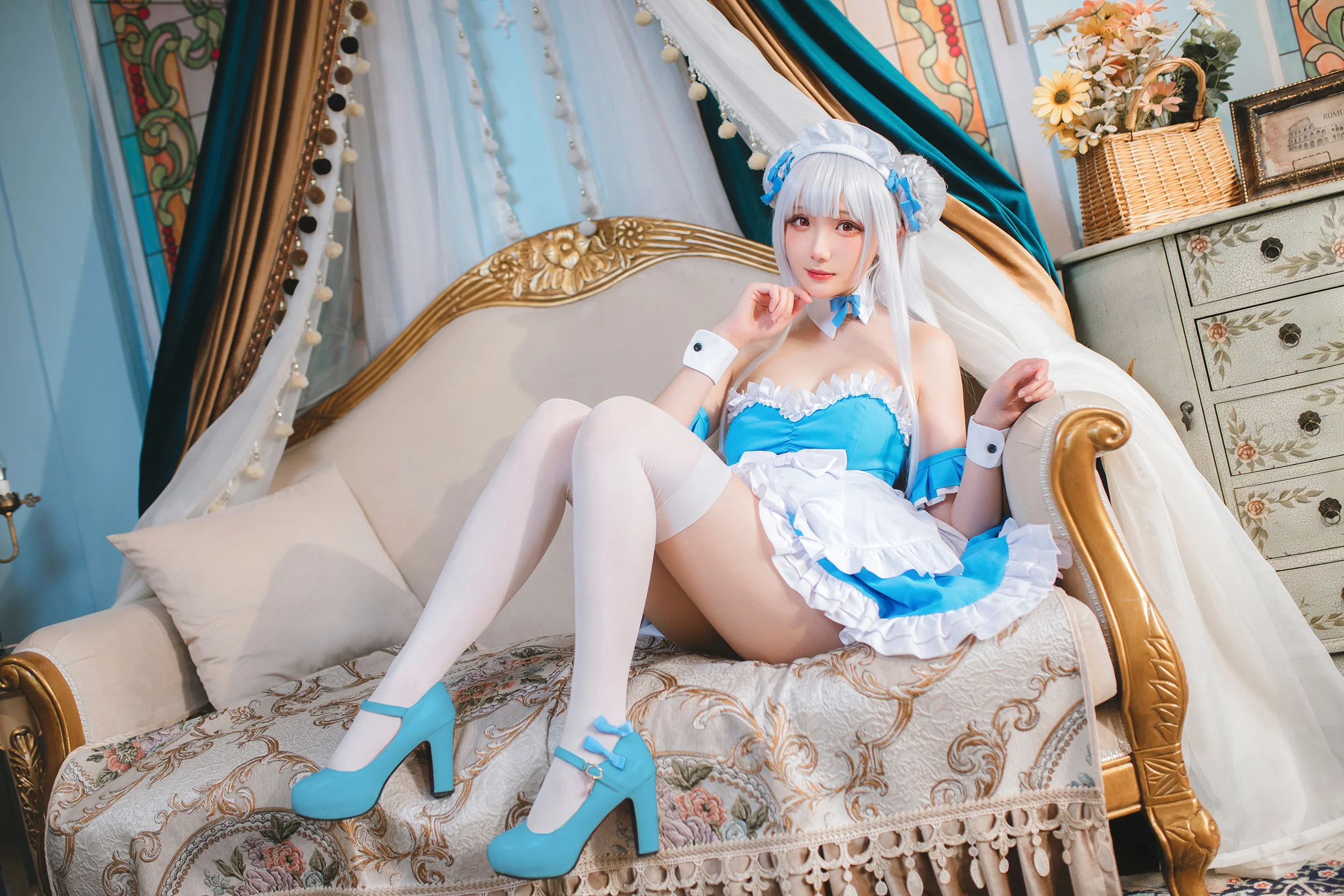 [Cosplay] Guaxijiang - NO.062 Azur Blue Route Little Swan Maid [22P-100MB]