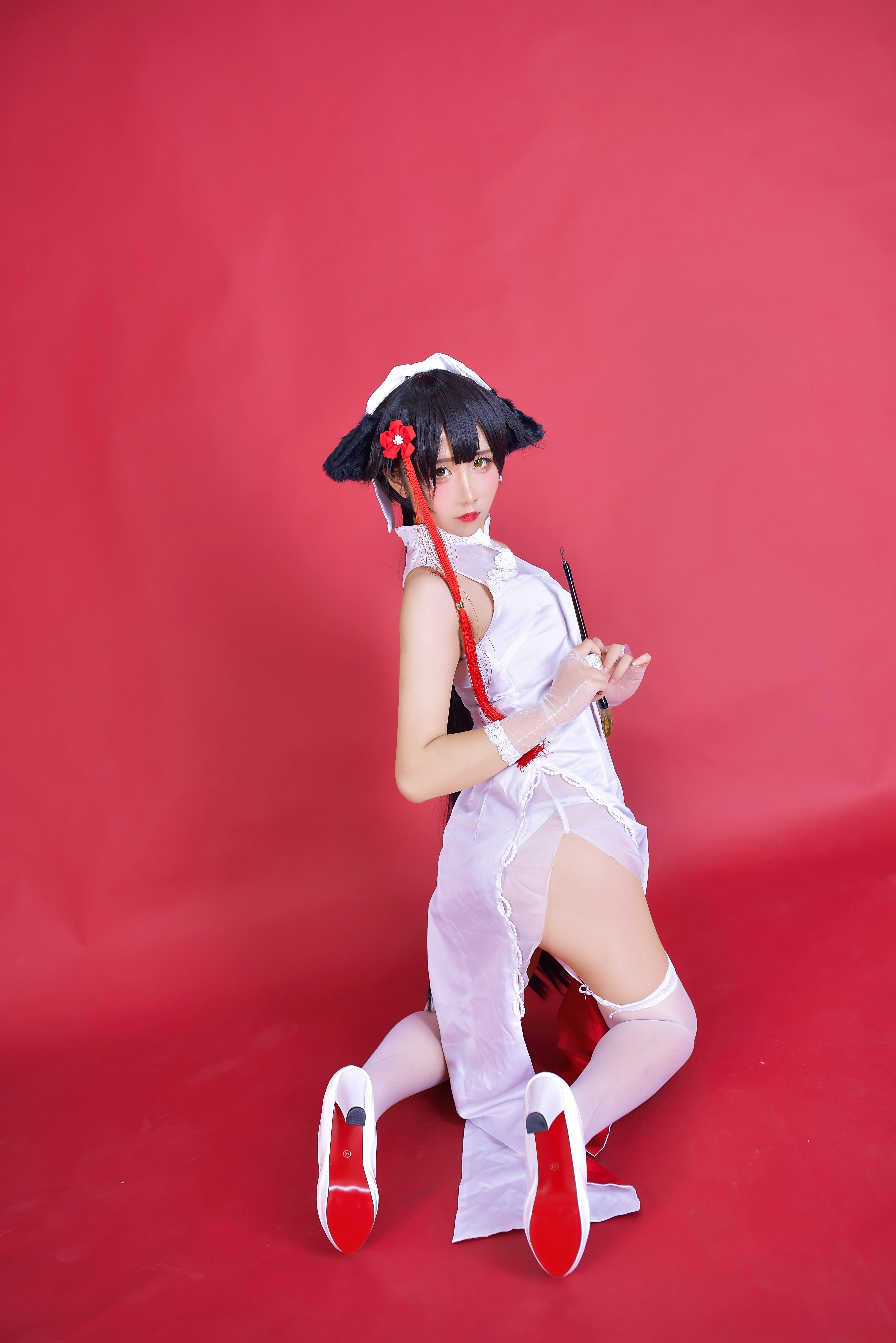 [Cosplay] Nine Qu Jean - NO.006 Azur Blue Route Cheongsam [15P-53MB]