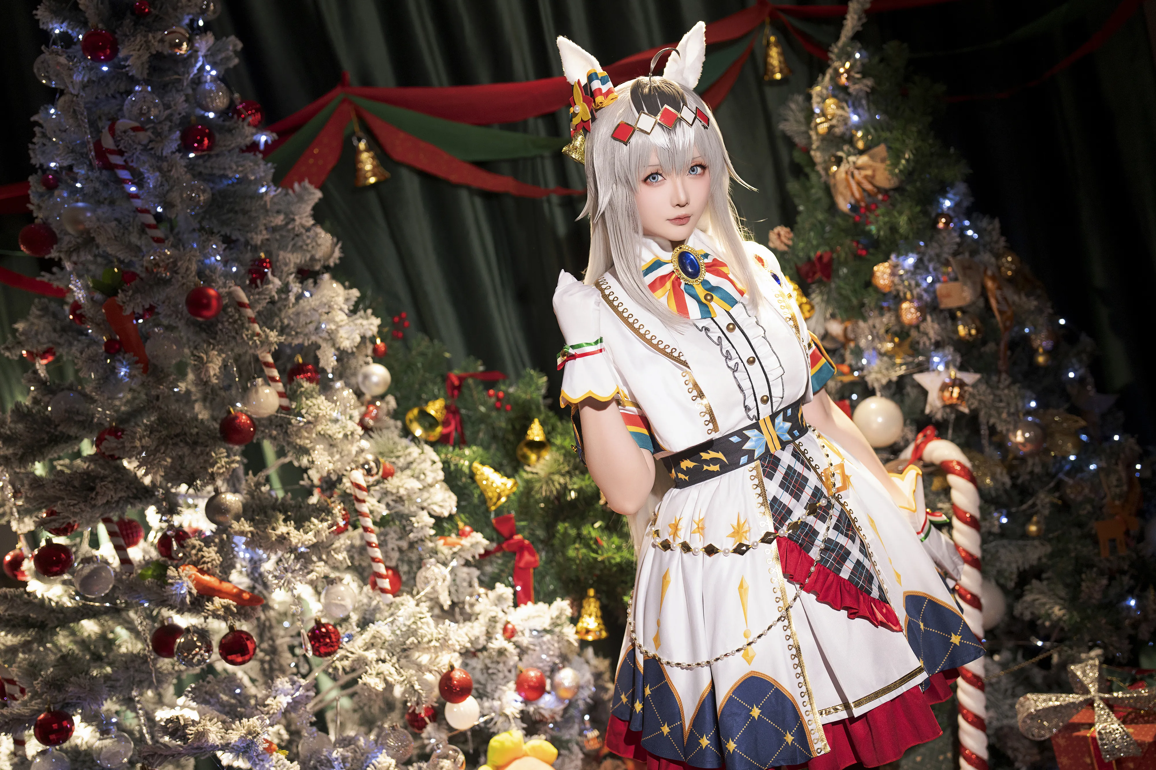 [COSPLAY] Star Crane - NO.182 December 2023 Plan Gift Horse Racing Girl Little Hat Christmas Clothes [48P-347MB]