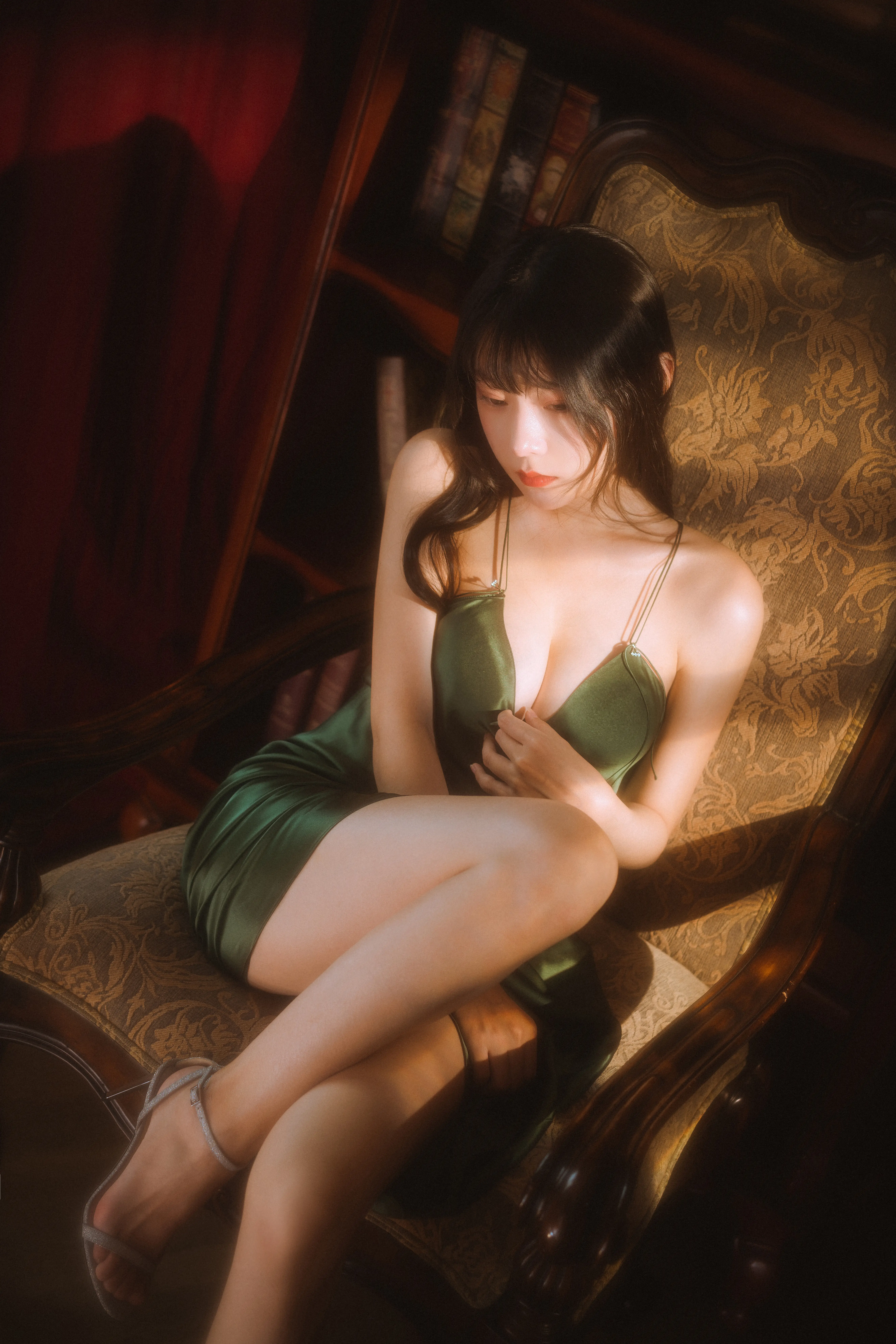 [COSPLAY] Vanilla Meow Lulu - NO.045 Poplar Nectar Green Dress [45P1V-1.19GB]