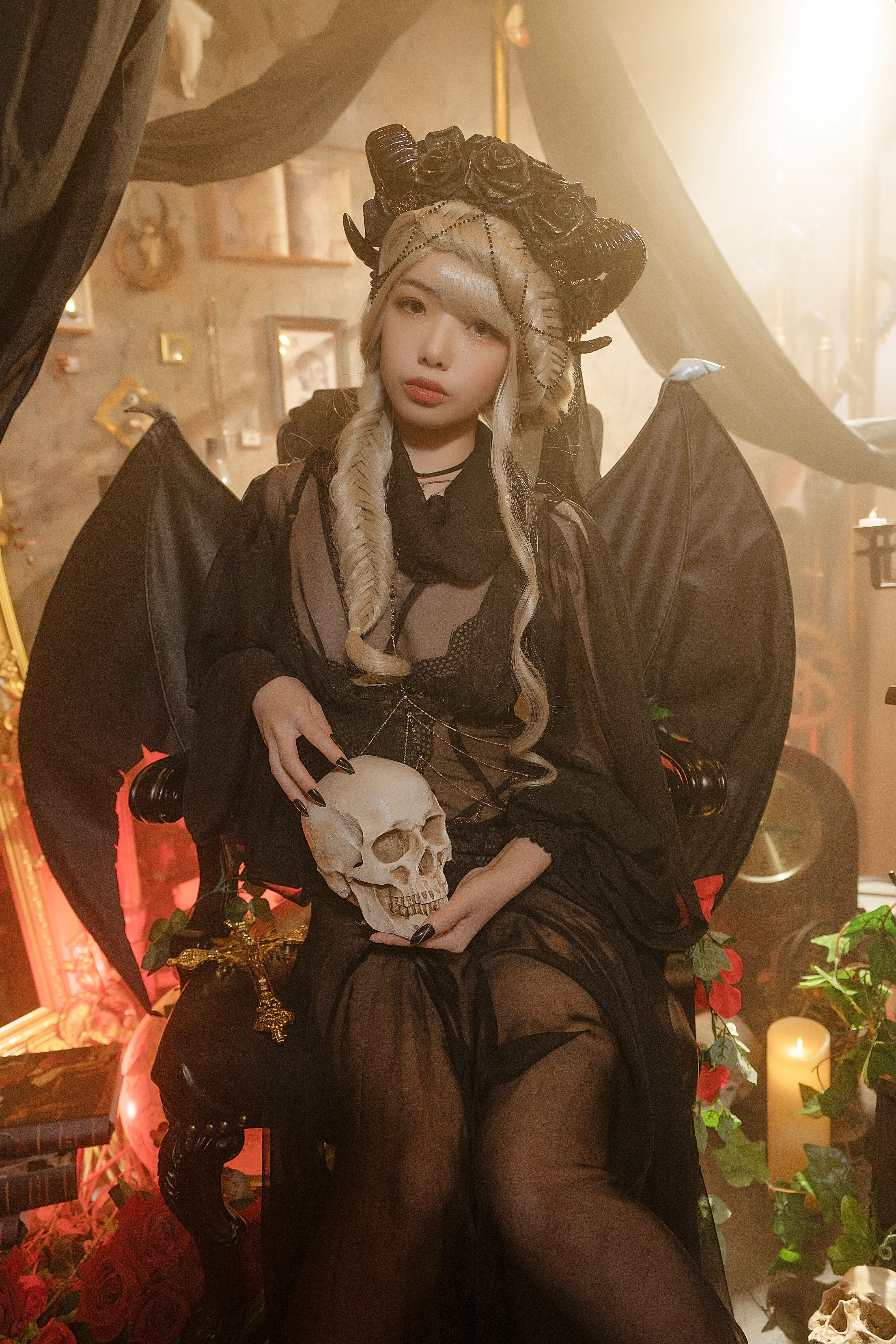 [COSPLAY] Wenmei is unreasonable - NO.019 Succubus book gothic devil [16P-324MB]
