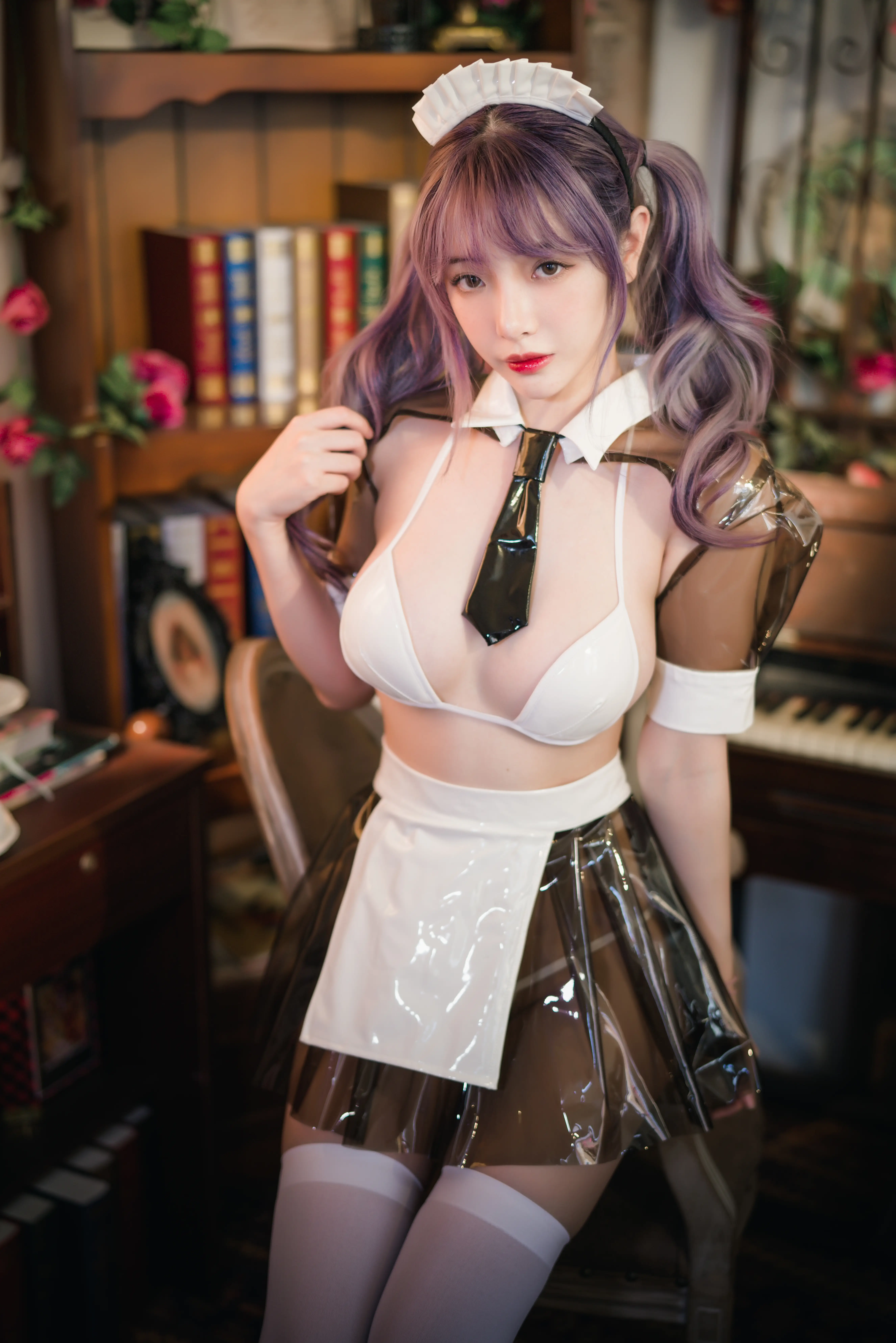 [COSPLAY] Wenmei is unreasonable - NO.060 Transparent leather maid patent leather maid [18P-346MB]
