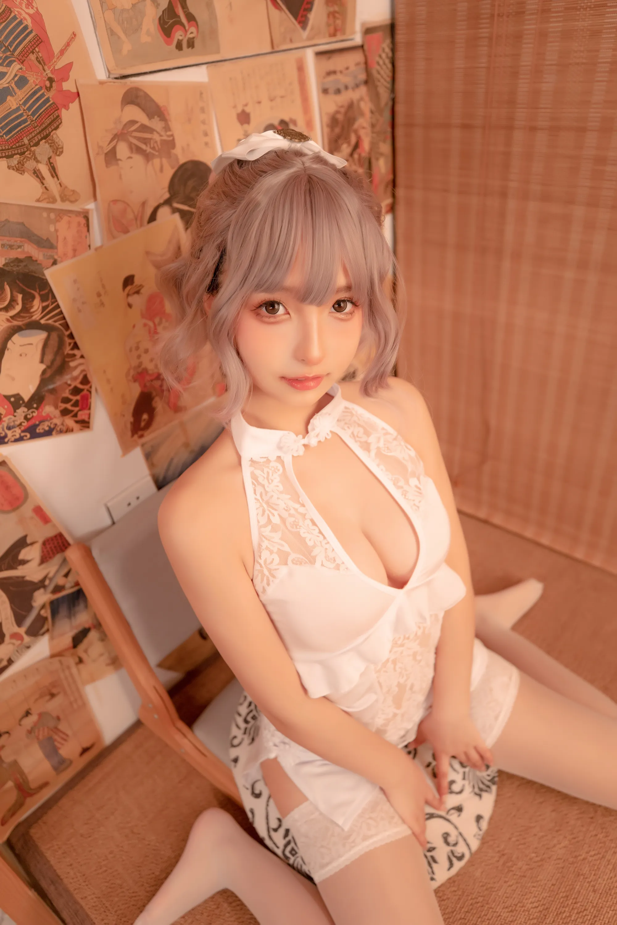 [COSPLAY] Kamikazuka Matsuhiro - NO.084 White Cheongsam [75P-251MB]