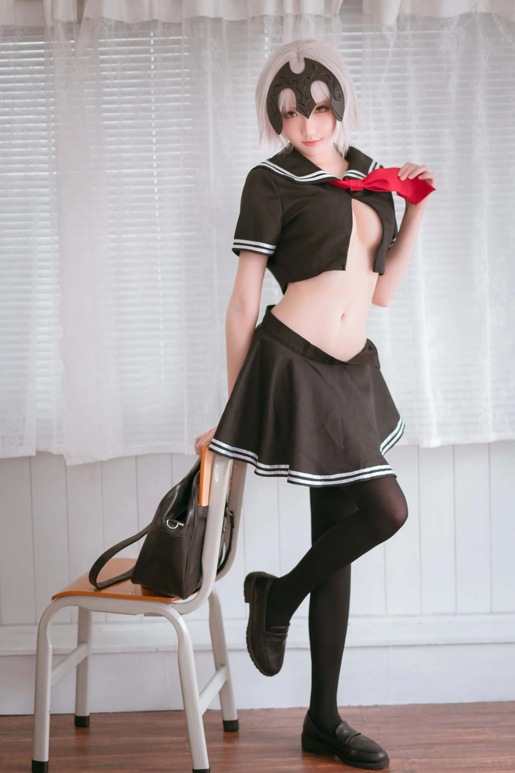 [COSPLAY] Guaxi Jiang - NO.012 Black Joan of Arc School Uniform [13P-59MB]