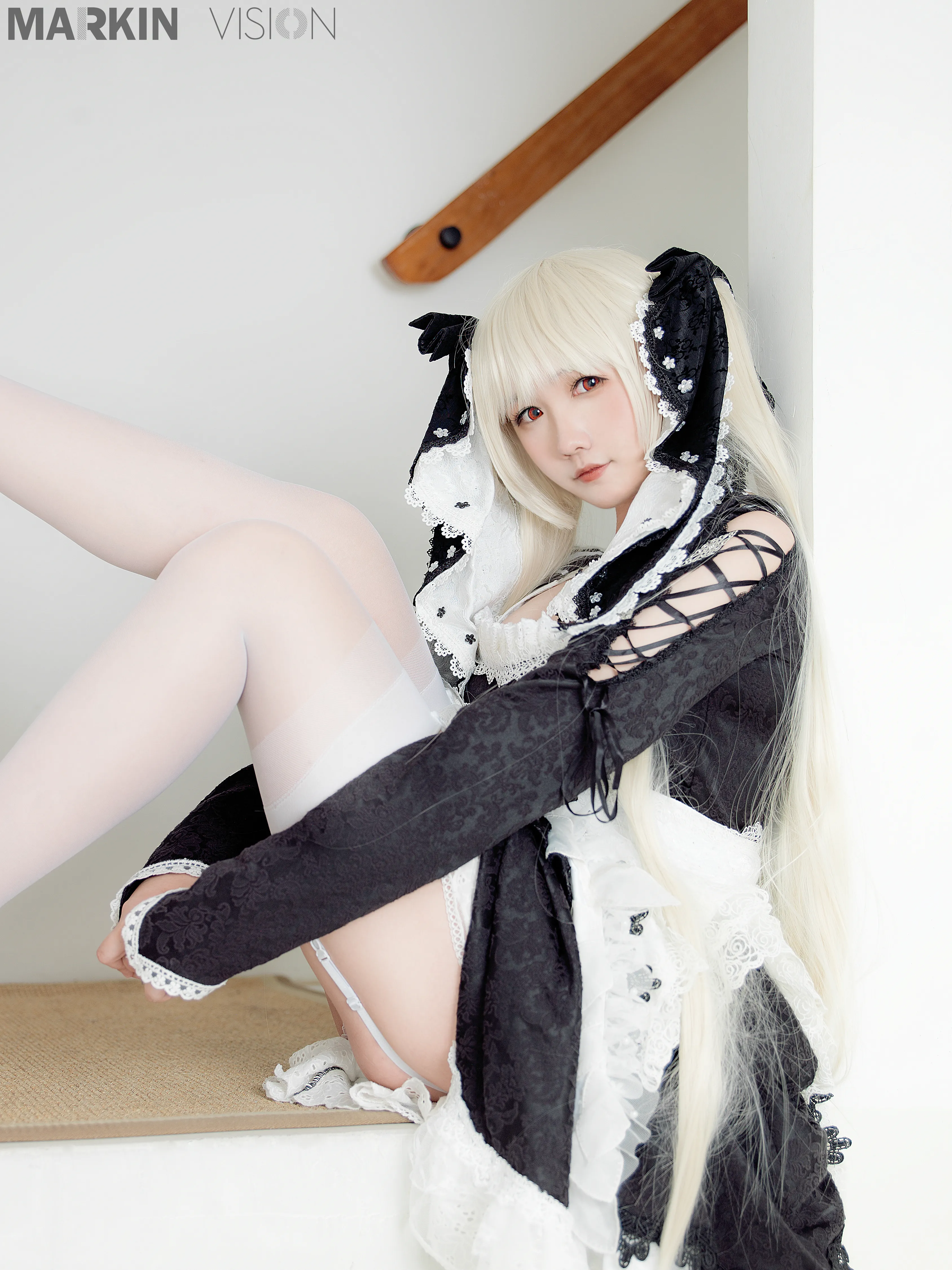 [COSPLAY] Mahuashu - NO.092 Kewei Swimsuit + Maid [30P-306MB]