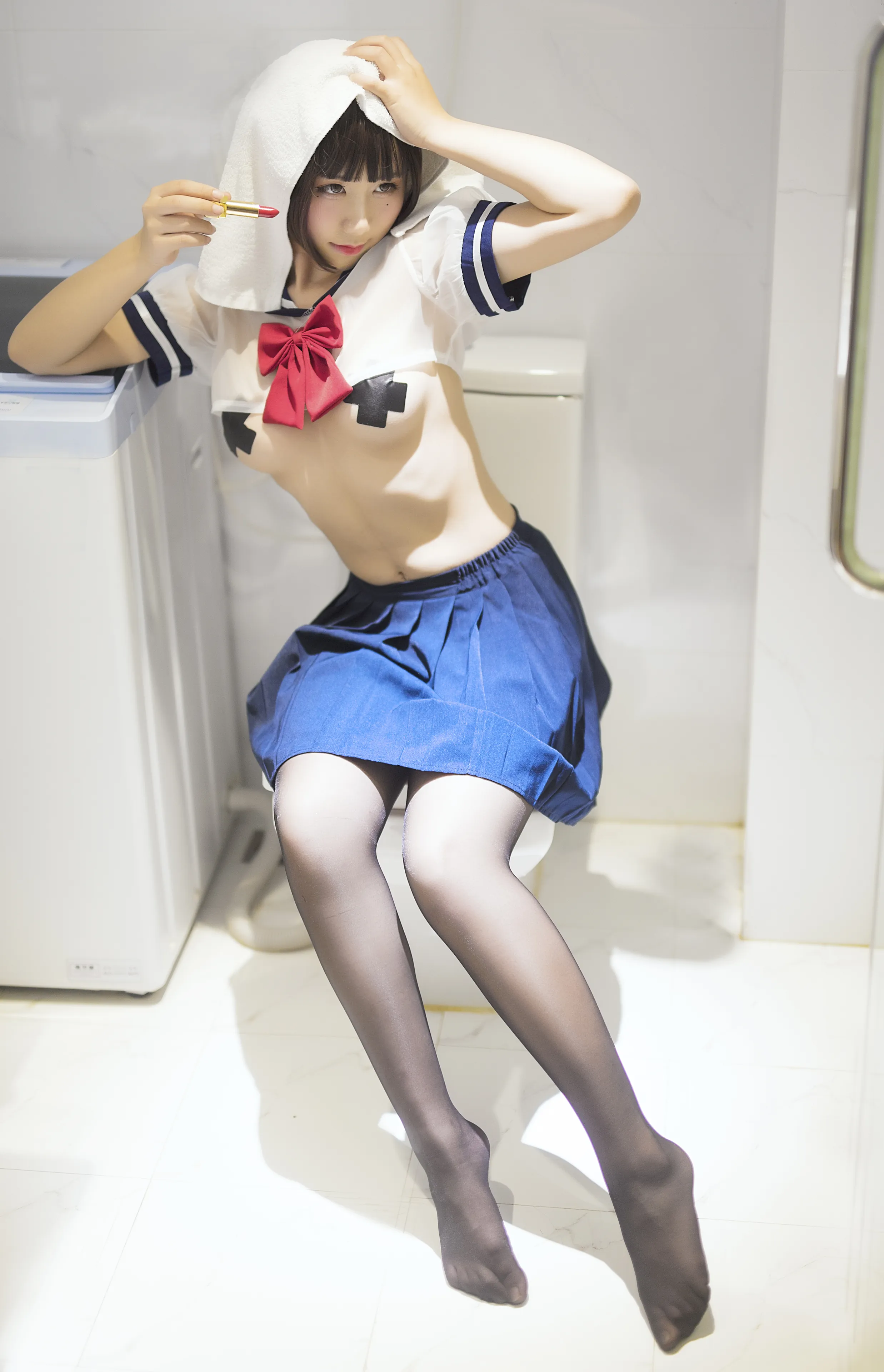 [COSPLAY] Nine Qu Jean - NO.023 Black Silk JK [21P-153MB]
