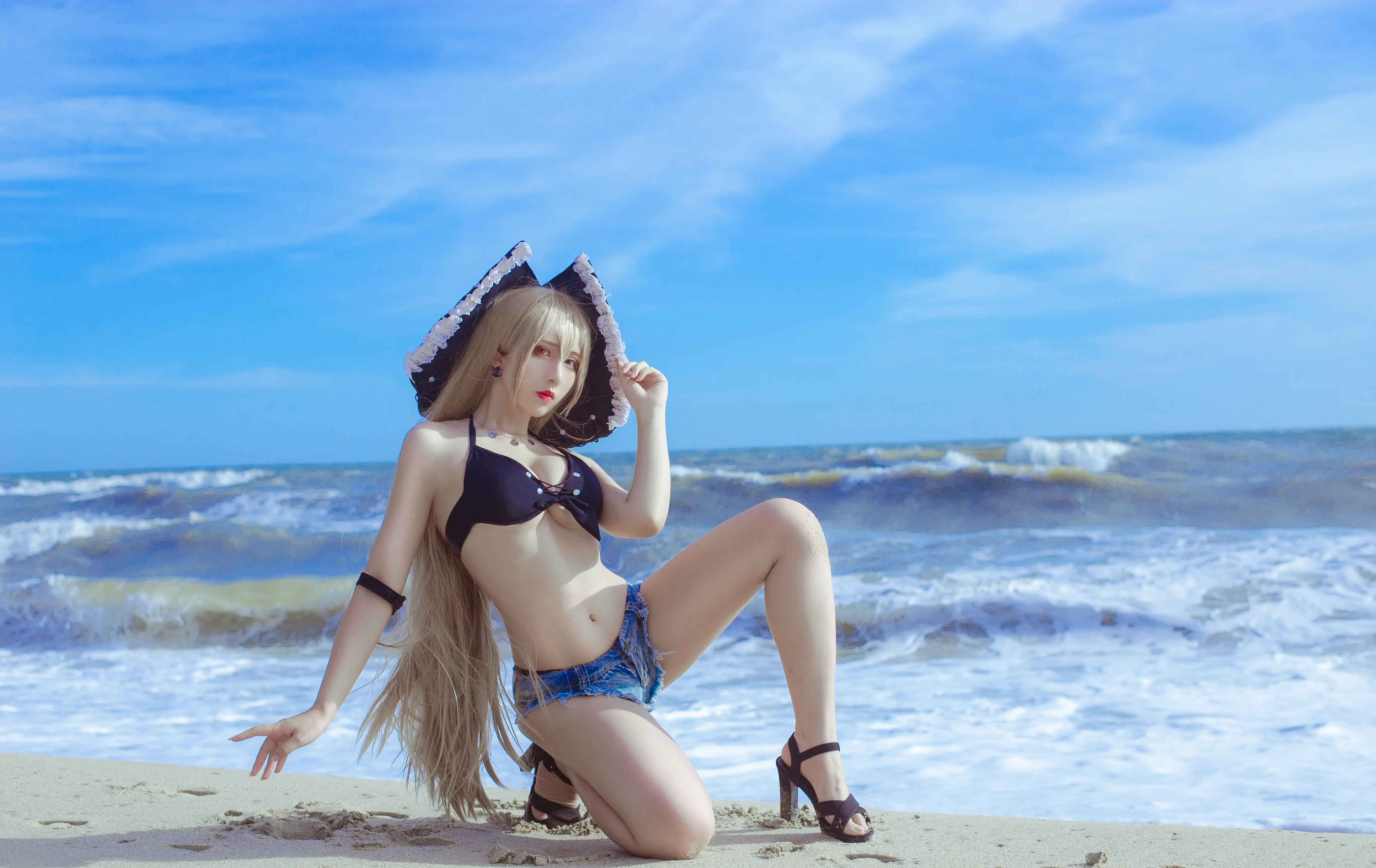 [COSPLAY] Nine-Curve Jean - NO.036 Azur Blue Route Jean [10P-110MB]