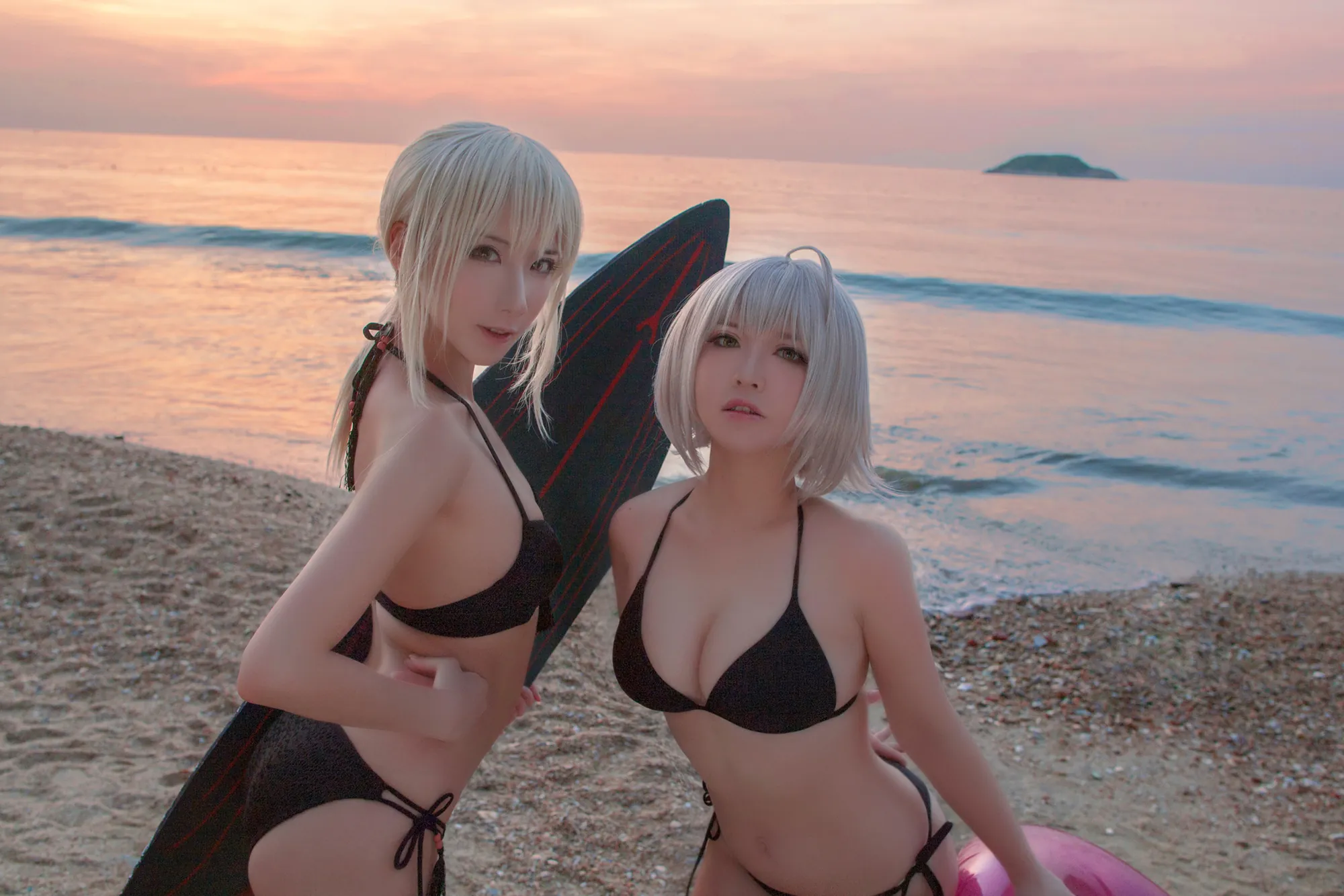 [COSPLAY] Half-half-school - NO.011 Heizhen 1 Seaside swimsuit - Half-half-school x Soso [40P-47MB]