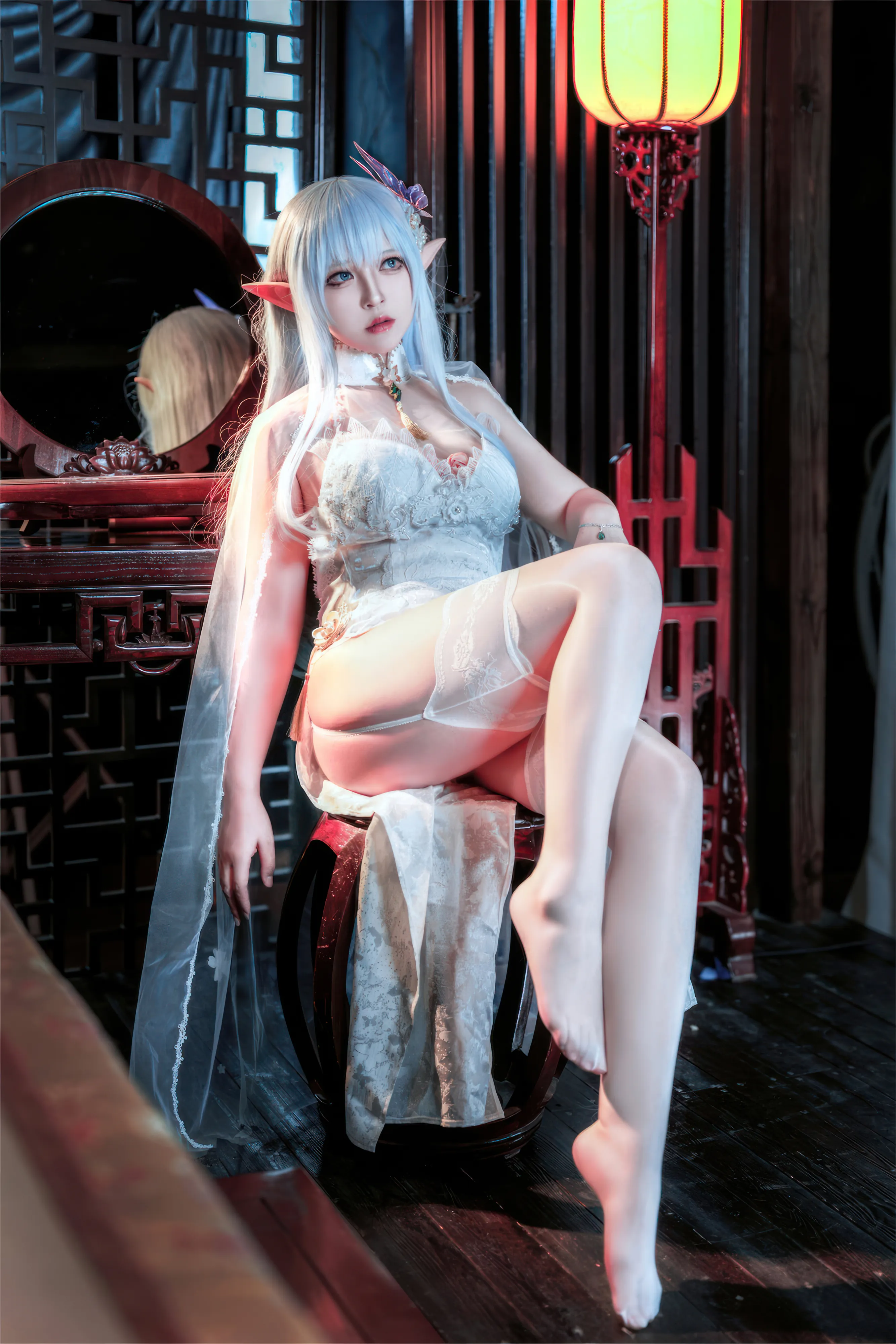 [COSPLAY] Half-half-sub - NO.088 Azur Blue Route Albion Cheongsam [47P3V-287MB]