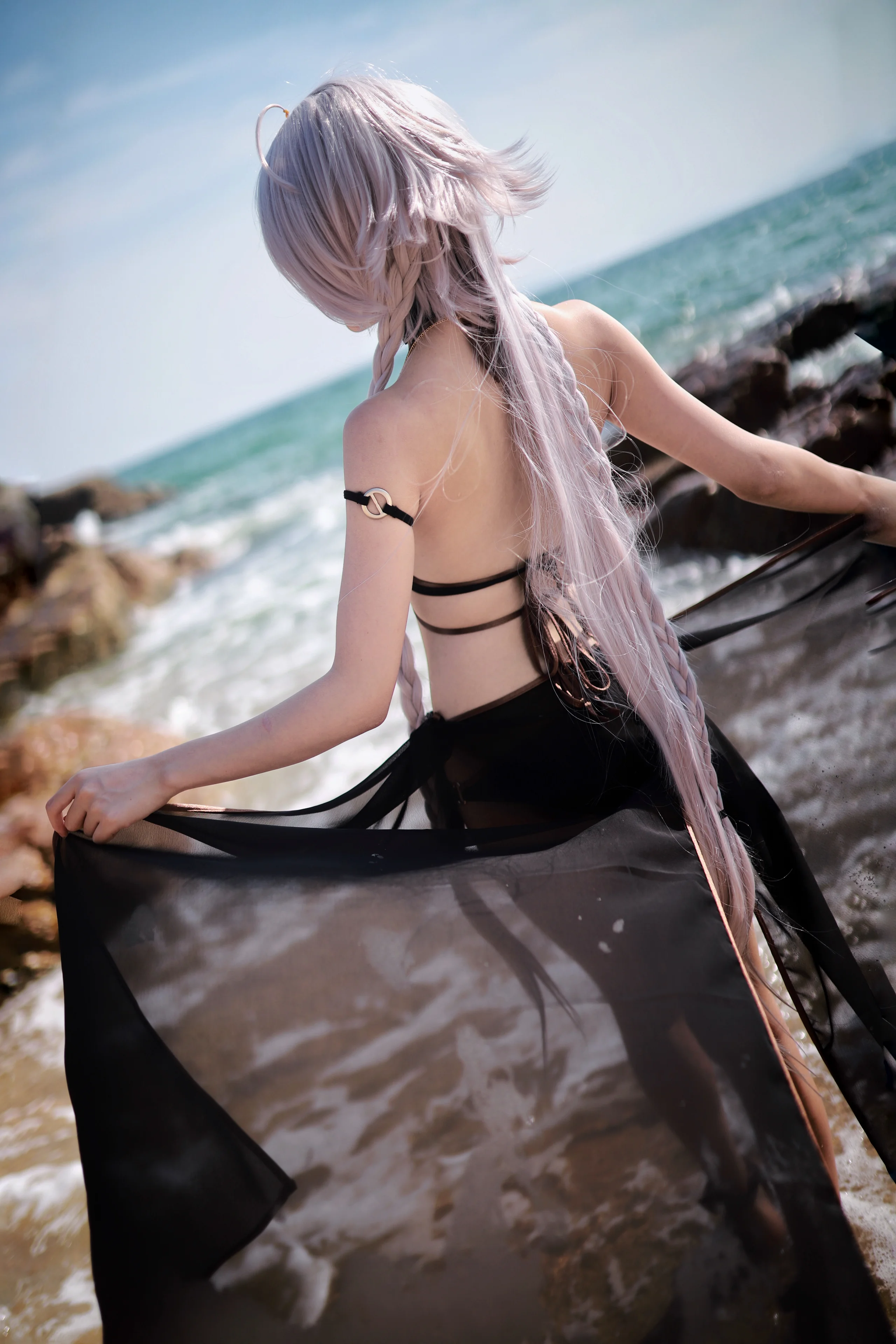 [COSPLAY] Dou Niang-Li Shi - NO.046 Black Joan of Arc Swimsuit [40P-135MB]