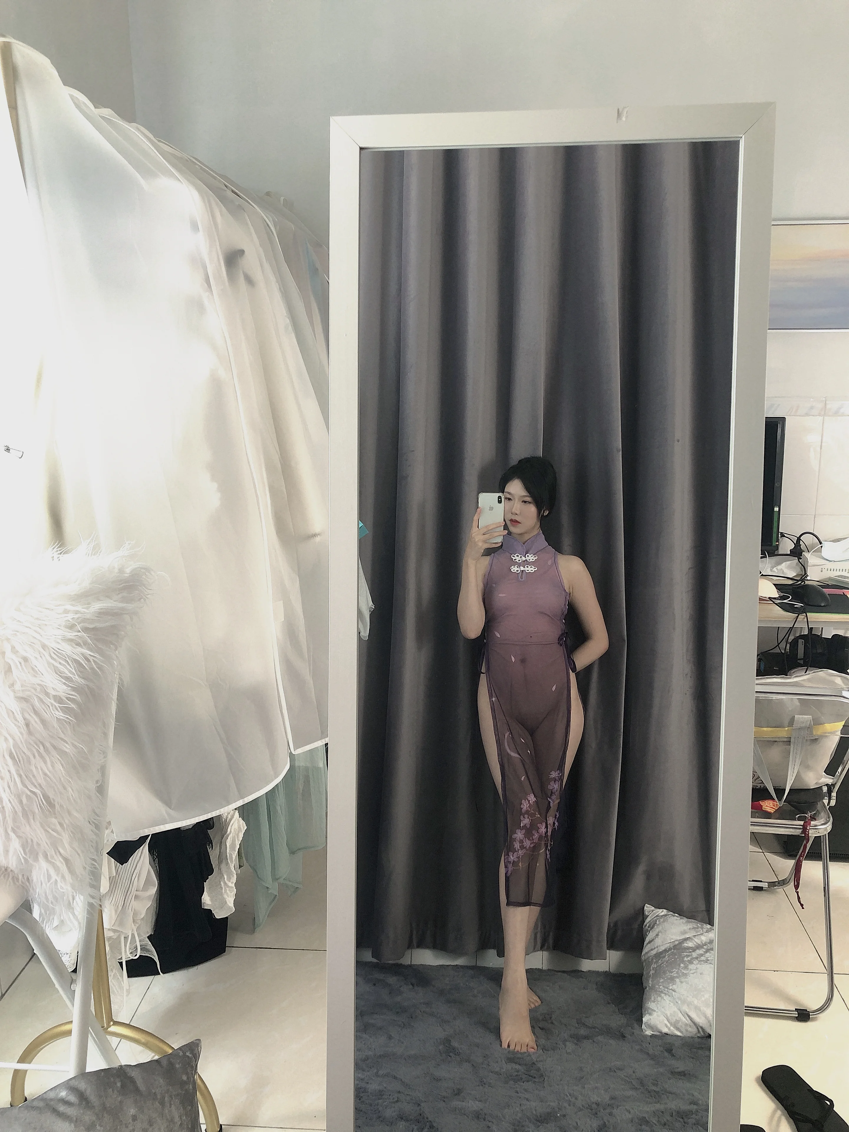 [COSPLAY] Dou Niang-Li Shi-Now - NO.164 Purple Cheongsam [34P1V-198MB]