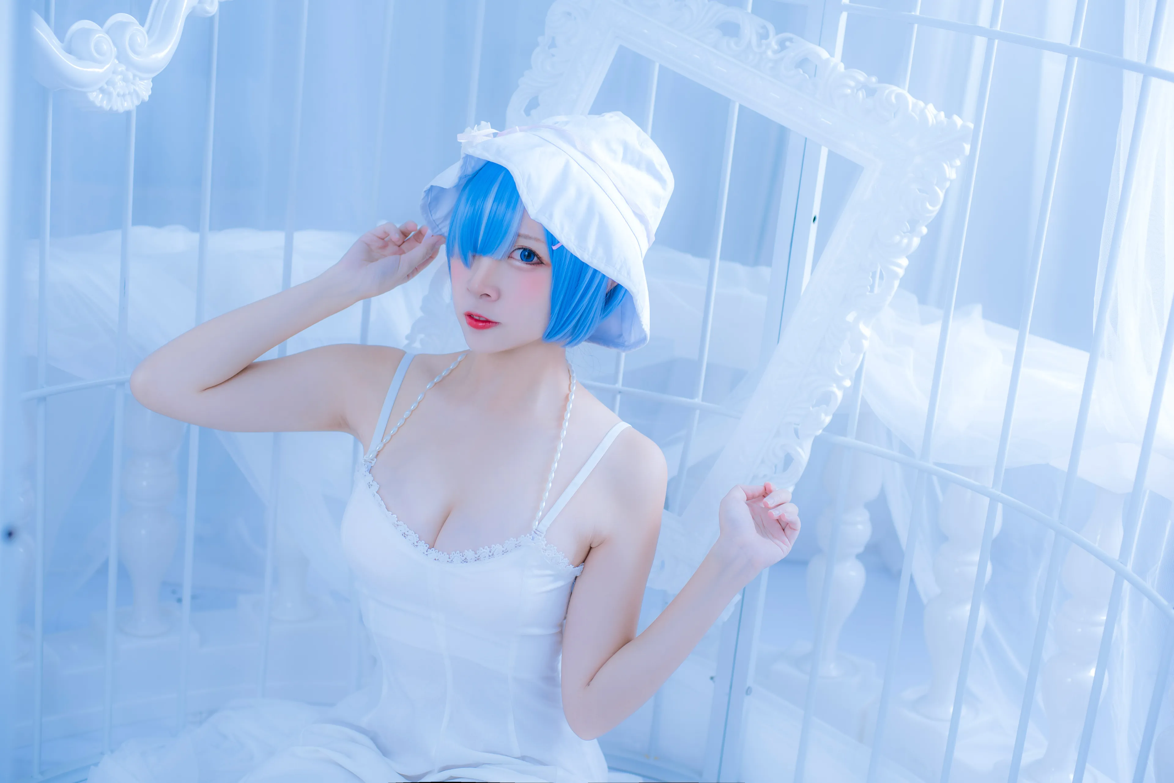[Cosplay] Nisa Nisa - NO.033 Rem White Dress [27P-31MB]