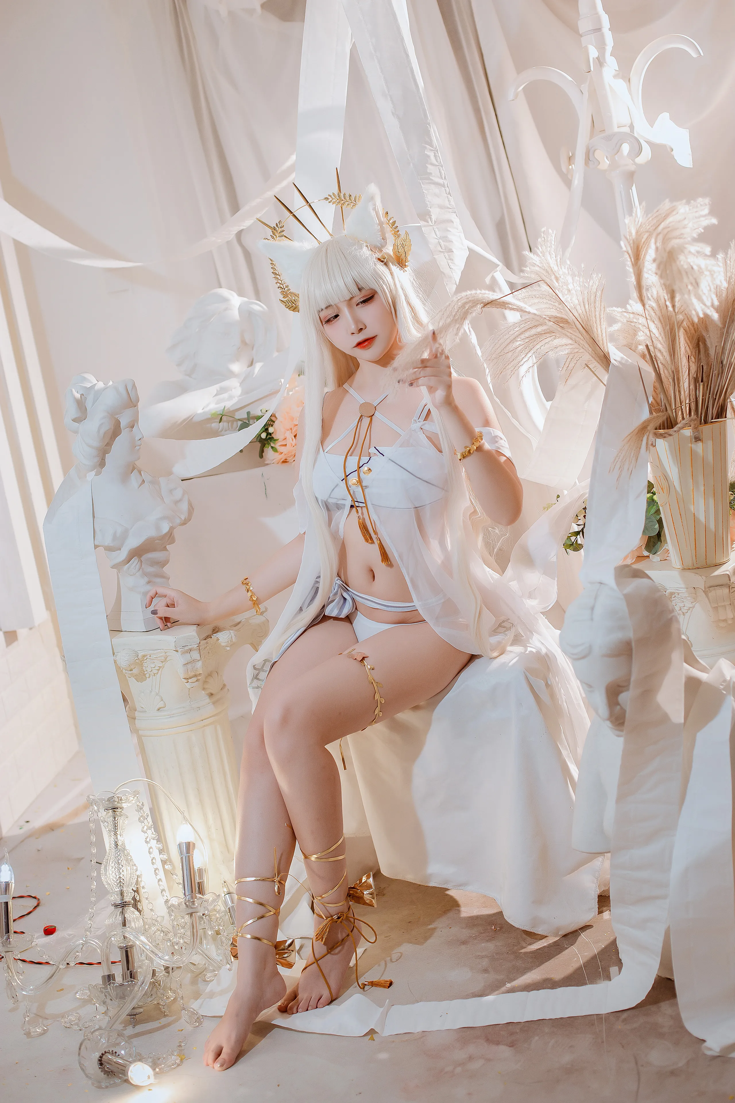 [Cosplay] Nisa Nisa - NO.100 Ark Platinum Swimsuit [16P-86MB]