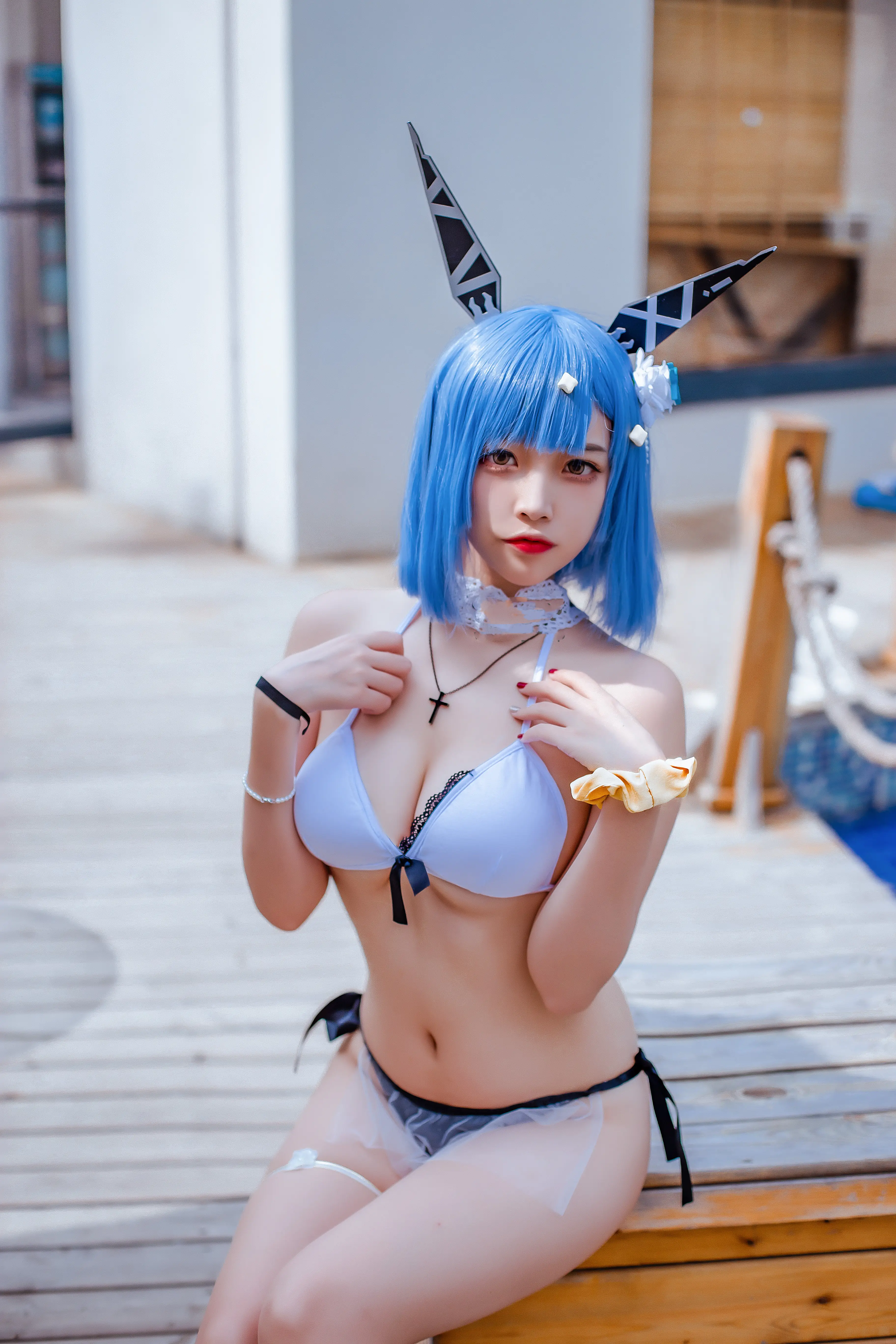 [Cosplay] Nisa Nisa - NO.114 Azur Blue Route Gascone [20P-161MB]