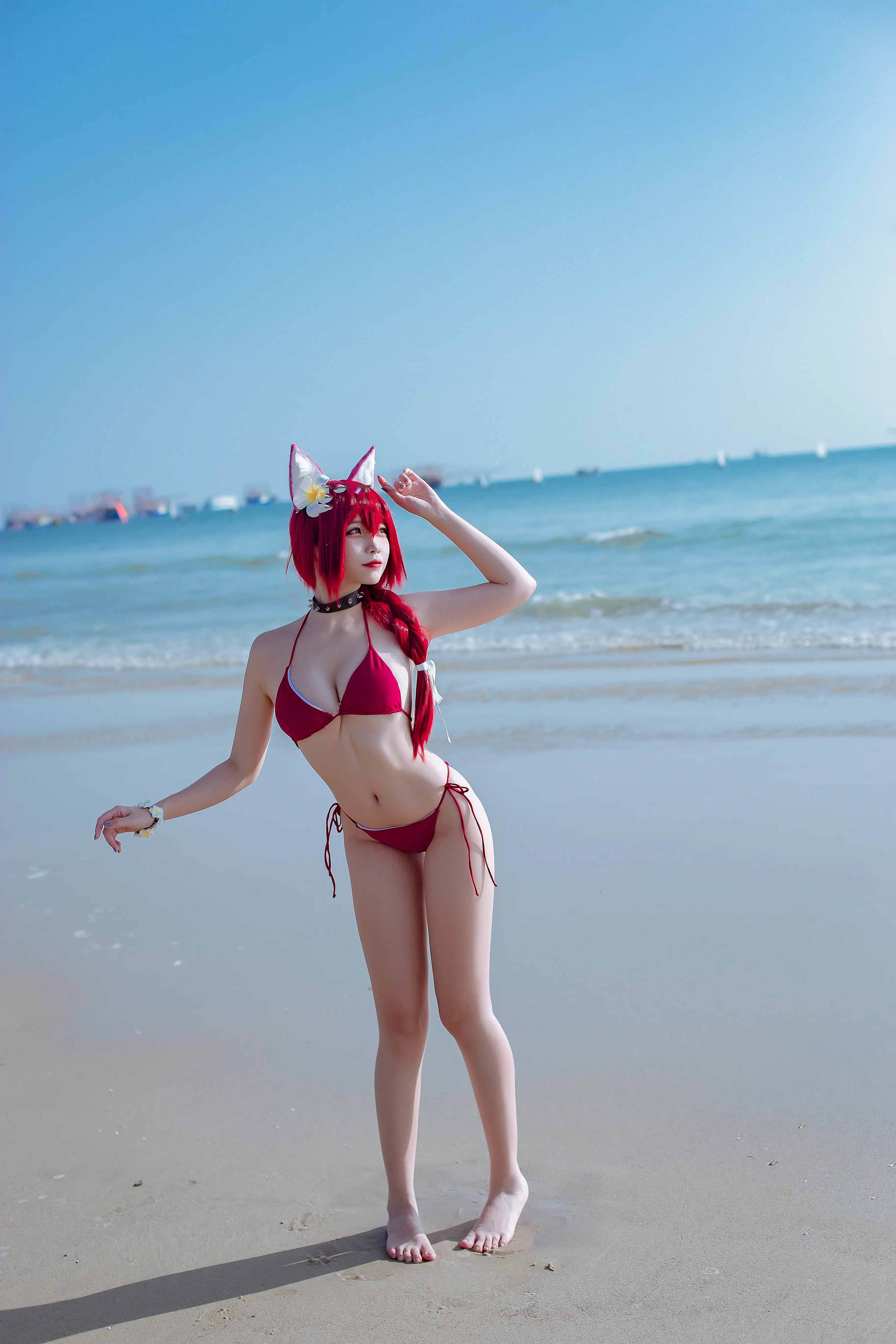 [Cosplay] Nisa Nisa - NO.118 Azur Blue Route Chiyoda Swimsuit [20P-363MB]