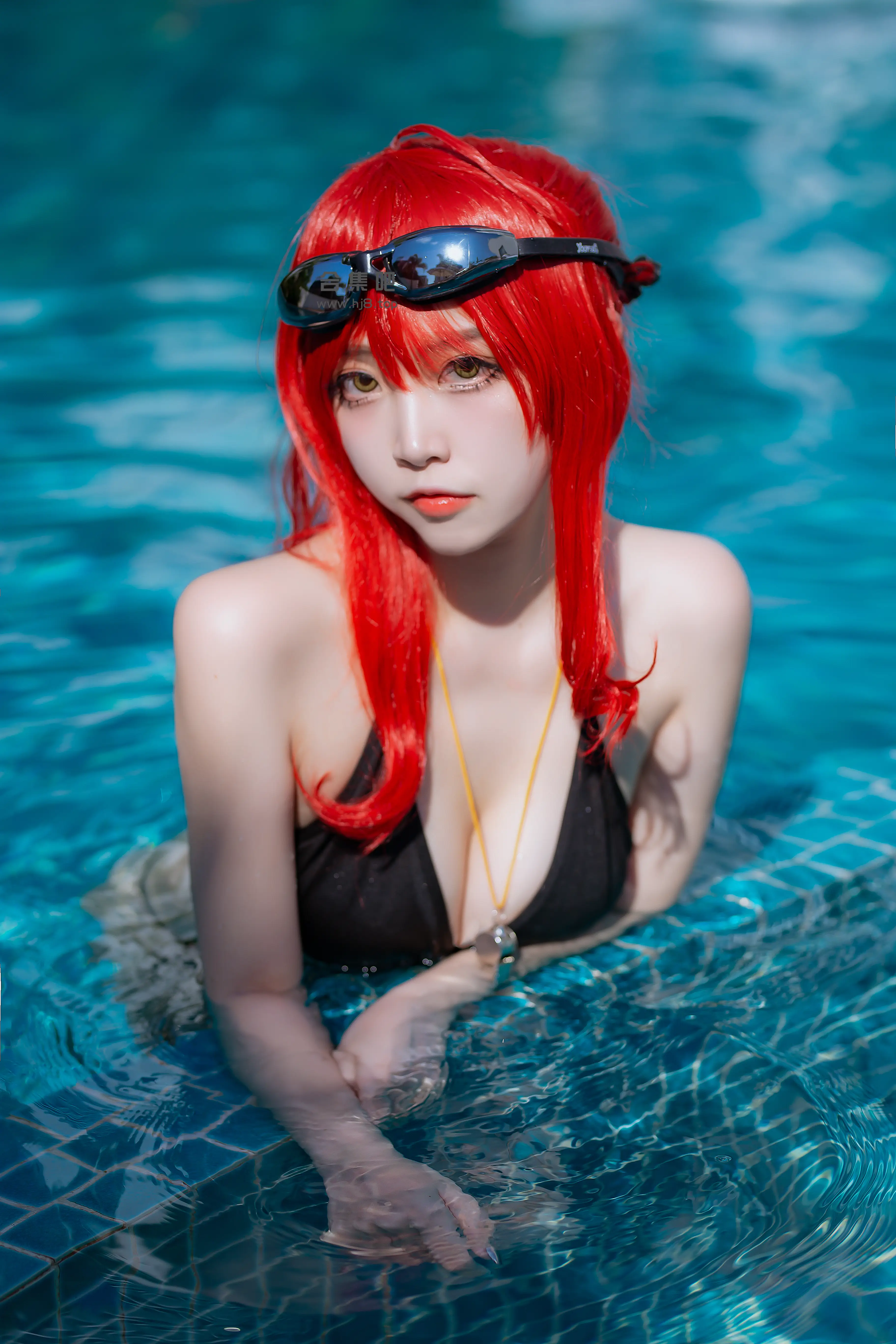 [Cosplay] Nisa Nisa - NO.120 Azur Blue Route Zara Swimsuit [14P-269MB]