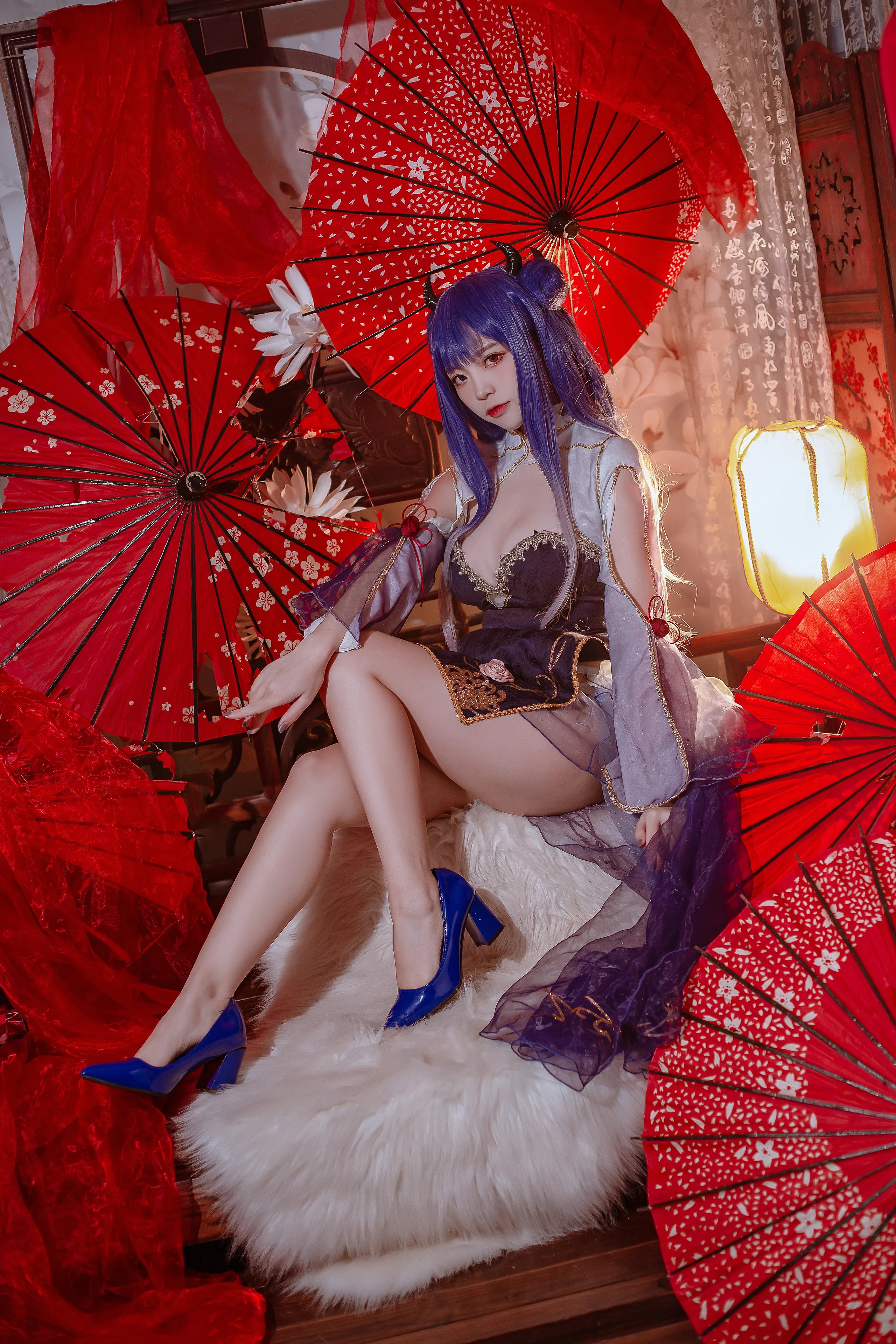 [Cosplay] Nisa Nisa - NO.123 Azur Blue Route Ibuki Cheongsam [29P-197MB]