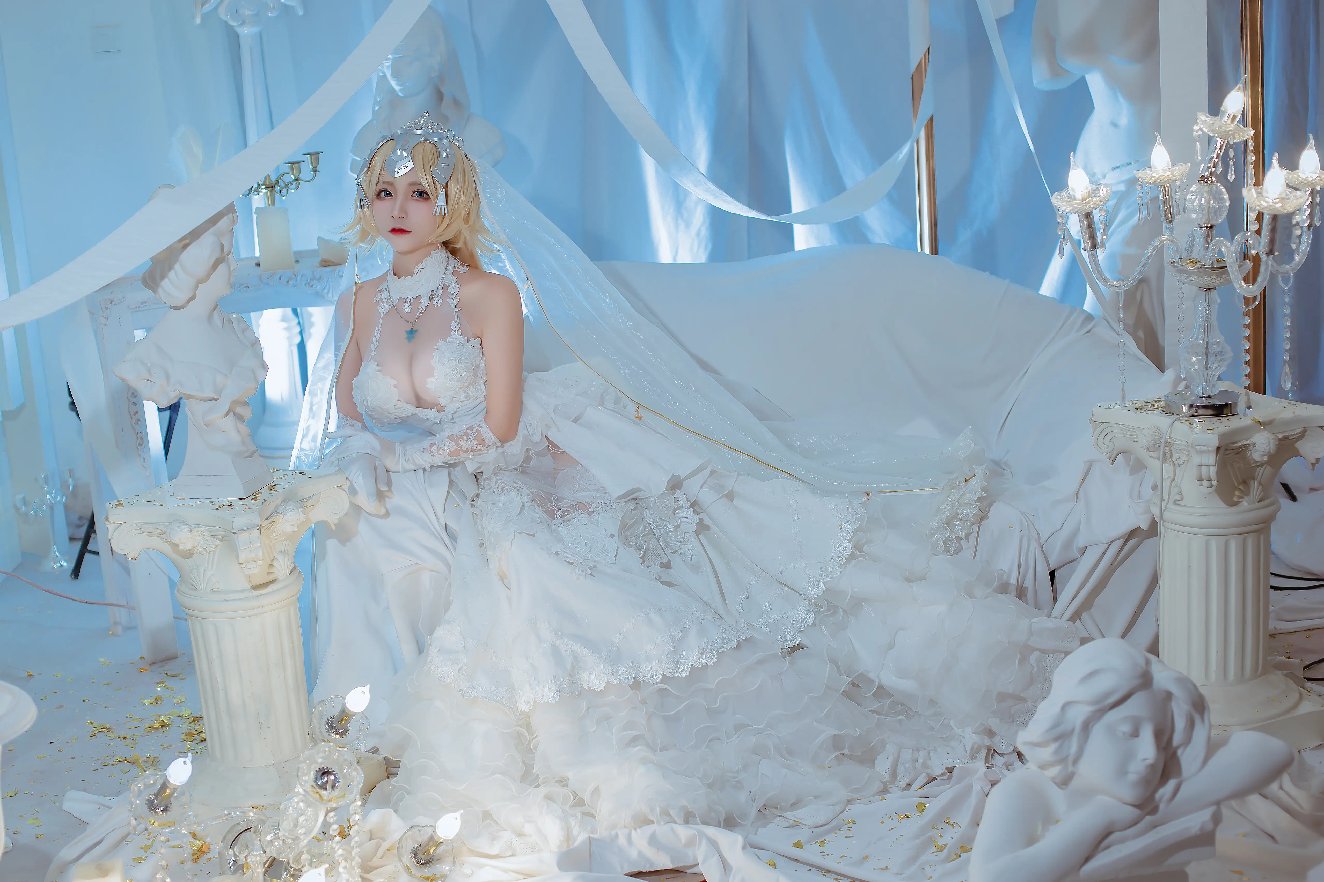 [Cosplay] Nisa Nisa - NO.128 fate Joan of Arc Flower Marriage [12P-200MB]