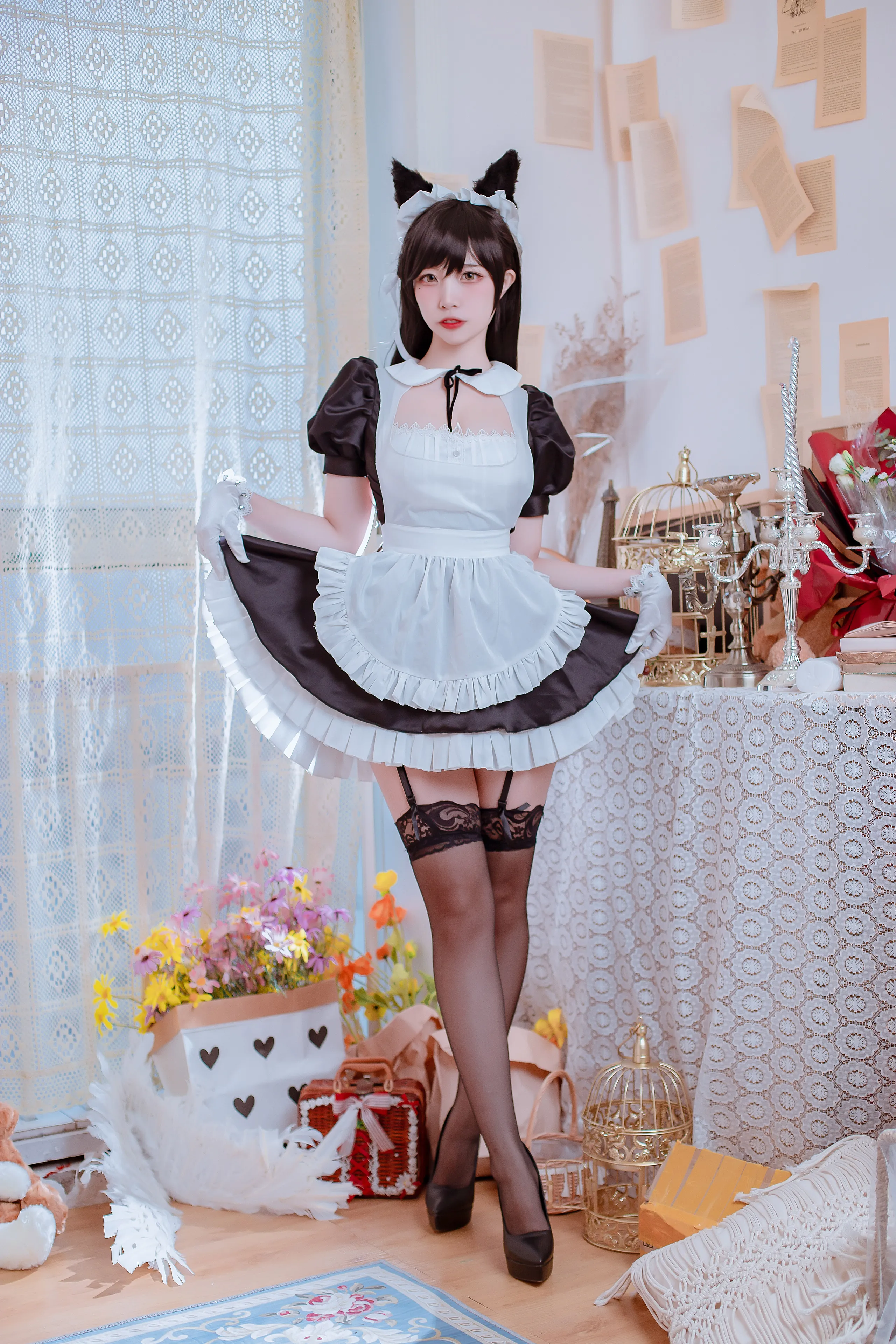 [Cosplay] Nisa Nisa Azure Atago Maid [19P-76MB]