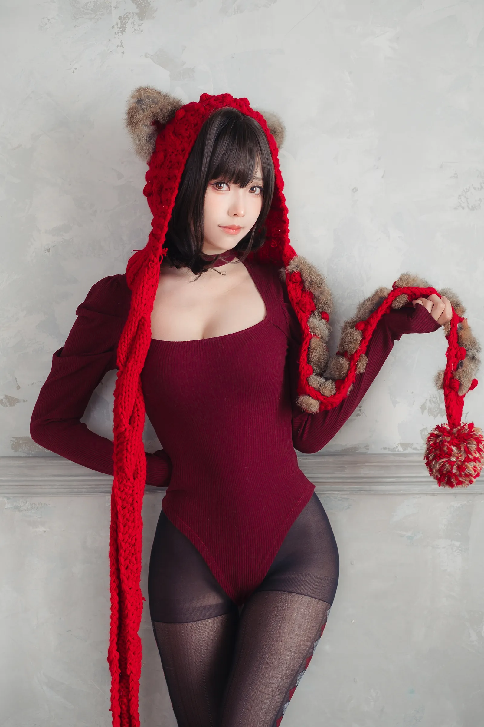 [COSPLAY] ElyEE sub - NO.129 red KNITTING [52P-110MB]