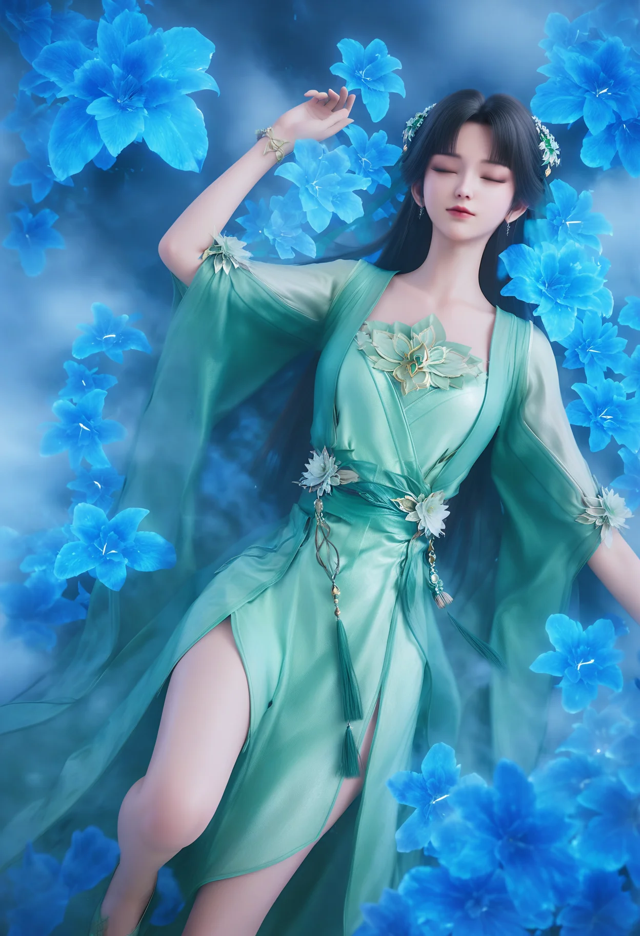 Yu Jiaping Biyao Sleeping | 3D DongHua Gallery
