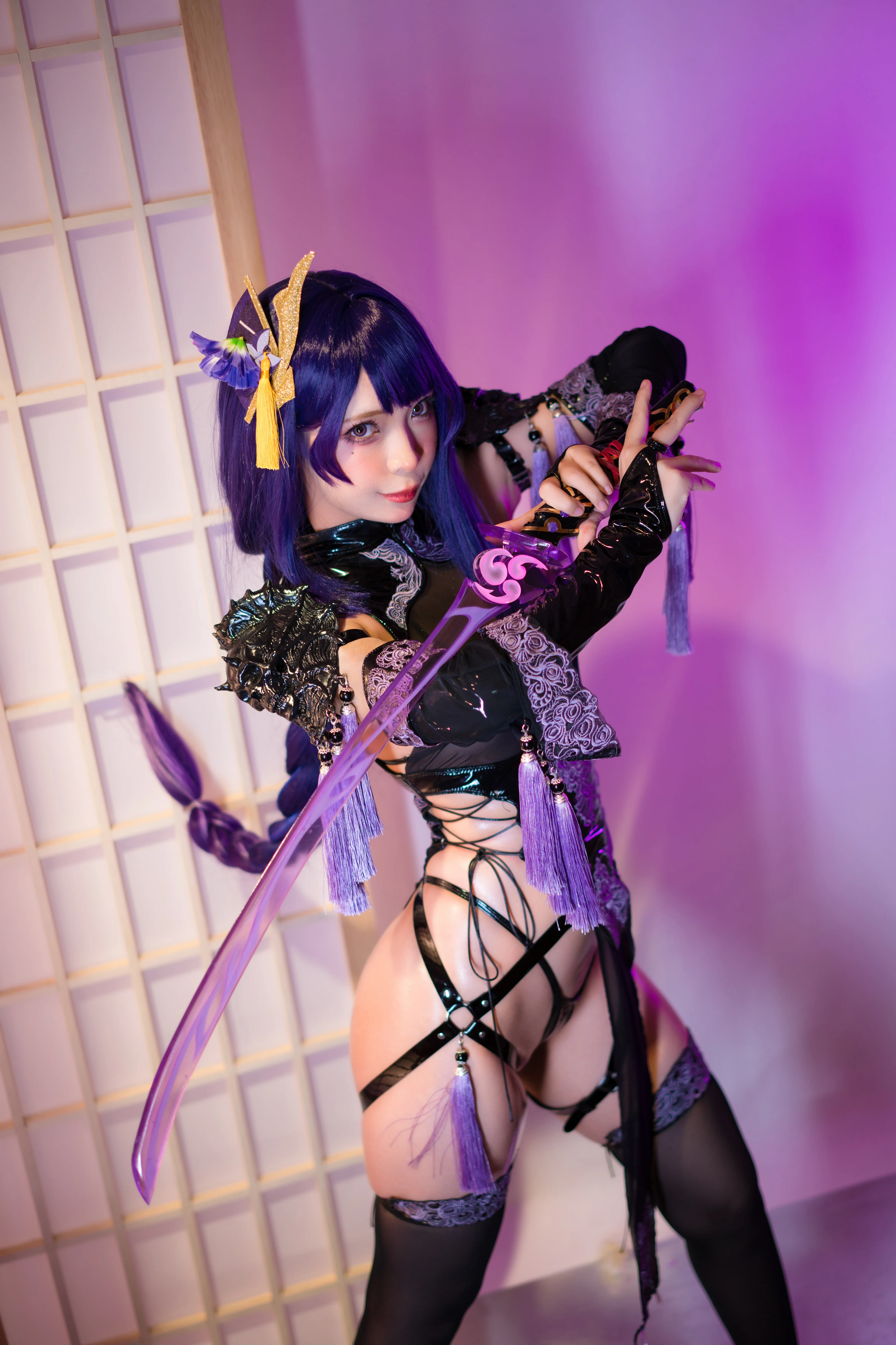 Ảnh xem trước 1 trong bộ sưu tập Umeko J NO.050 cosplay Raiden Shogun Genshin Impact