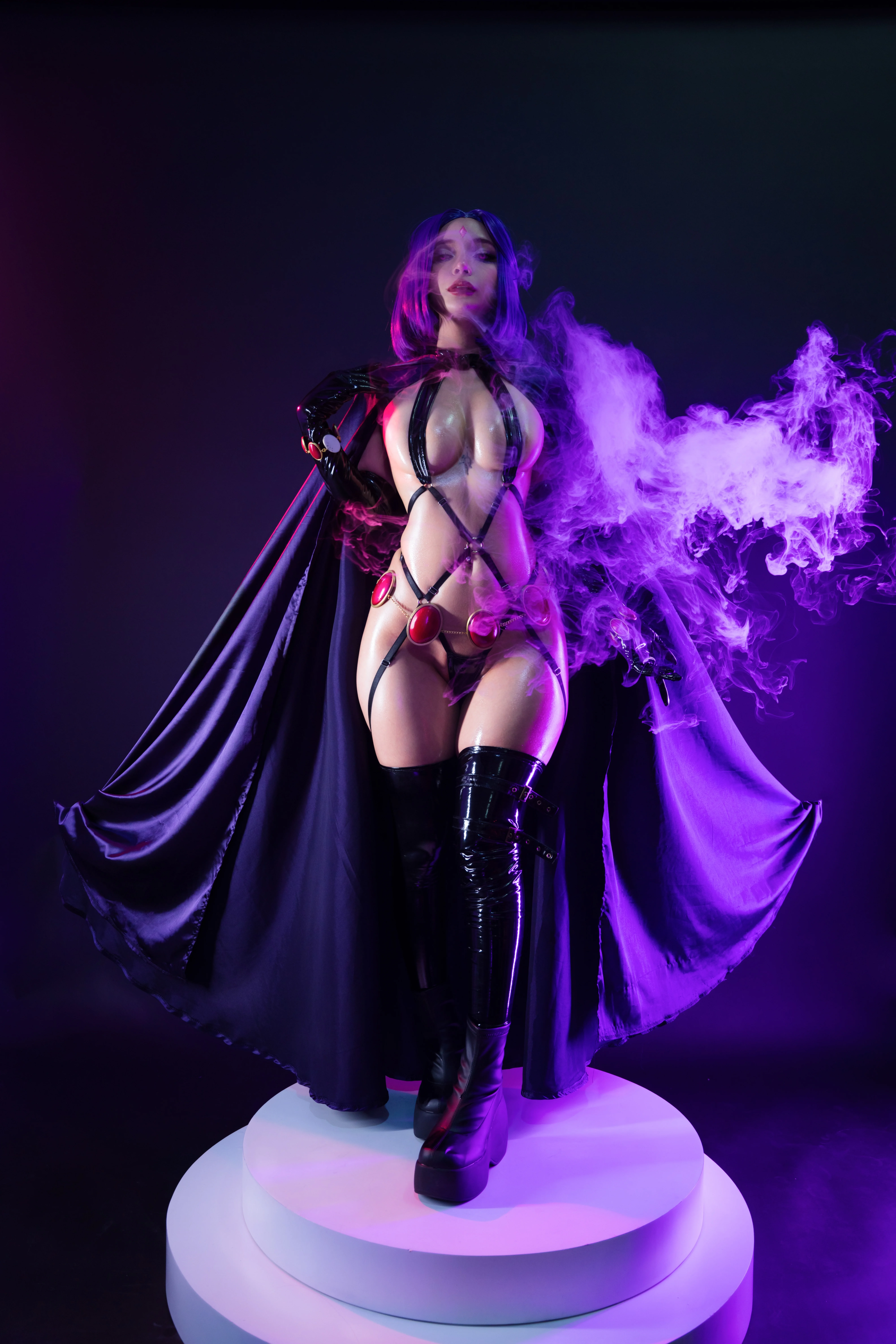 Ảnh xem trước 2 trong bộ sưu tập Umeko J NO.066 Raven Latex Lingerie