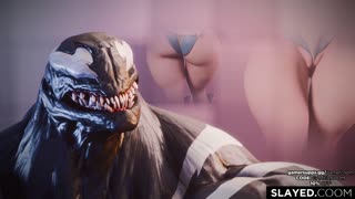 Venom Succumbs to Snowbunny Mind Control - 3D DongHua Beauty