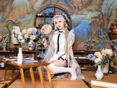 Yuansha Xi Meow Meow Meow Meow â NO 026 Azur Blue Route Fierce Fan Cheongsam 25P 485 3M