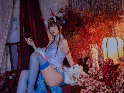 Nisa Nisa NO 104 Azur Blue Route Nodal Cheongsam 18P 121MB