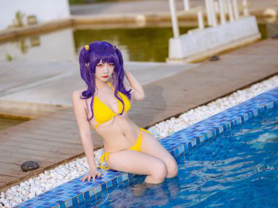 Nisa Nisa NO 133 Azur Blue Route Bola Swimsuit 20P 164MB