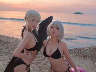 [COSPLAY] Half-half-school - NO.011 Heizhen 1 Seaside swimsuit - Half-half-school x Soso [40P-47MB]