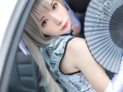 [COSPLAY] Crazy Catss - NO.089 Qiongmei Cheongsam White [13P-13MB]