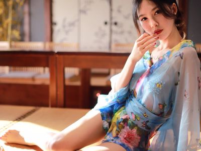 [COSPLAY] Dou Niang-Li Shi-Now - NO.020 Water Blue Kimono [30P-46MB]