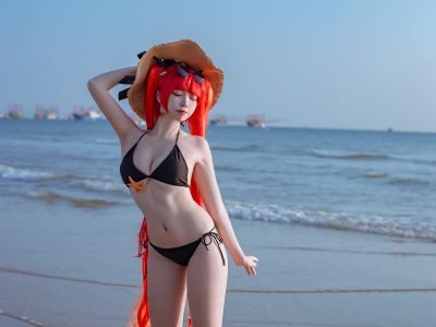 [Cosplay] Nisa Nisa - NO.113 Azur Blue Route Honolulu Swimsuit [20P-109MB]