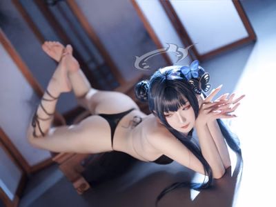 Fengjiang v NO.025 Blue Archives Feisaki Swimsuit [30P 266MB].zip