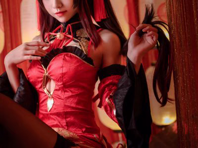 Large roll small roll NO.010 Red double ponytail [11P-173MB].zip