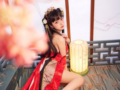 Shika Deer Deer – NO.114 Yixian Phoenix crown and red robe [27P-272MB].zip