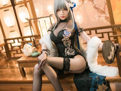 Tomoyo Sauce – NO.028 Azur Blue Route Louis IX Cheongsam [20P-76.9M].zip